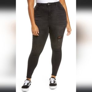 BP. High Waist Skinny Jeans Black